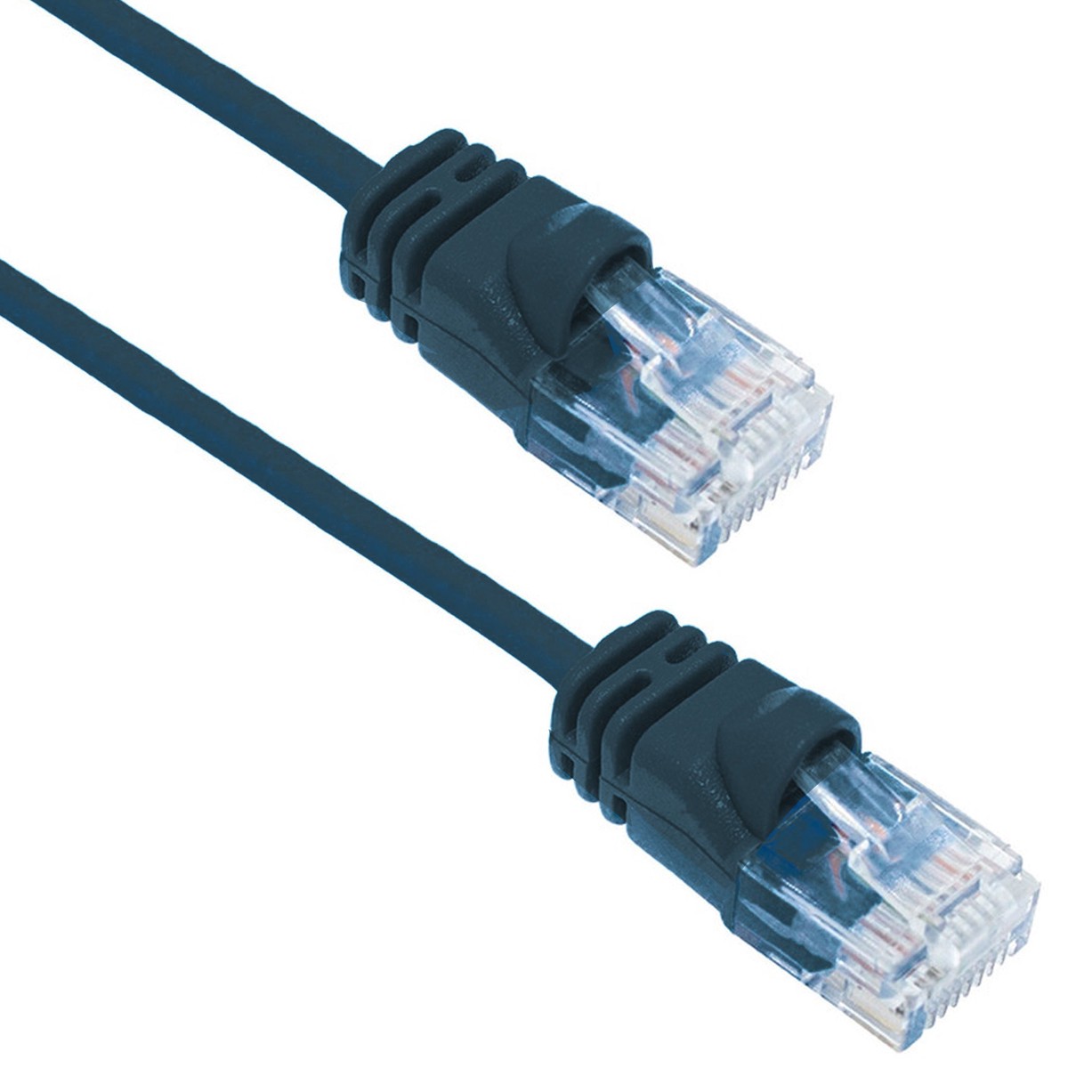Black - Cat 6A - 7ft Thin Ethernet Cable