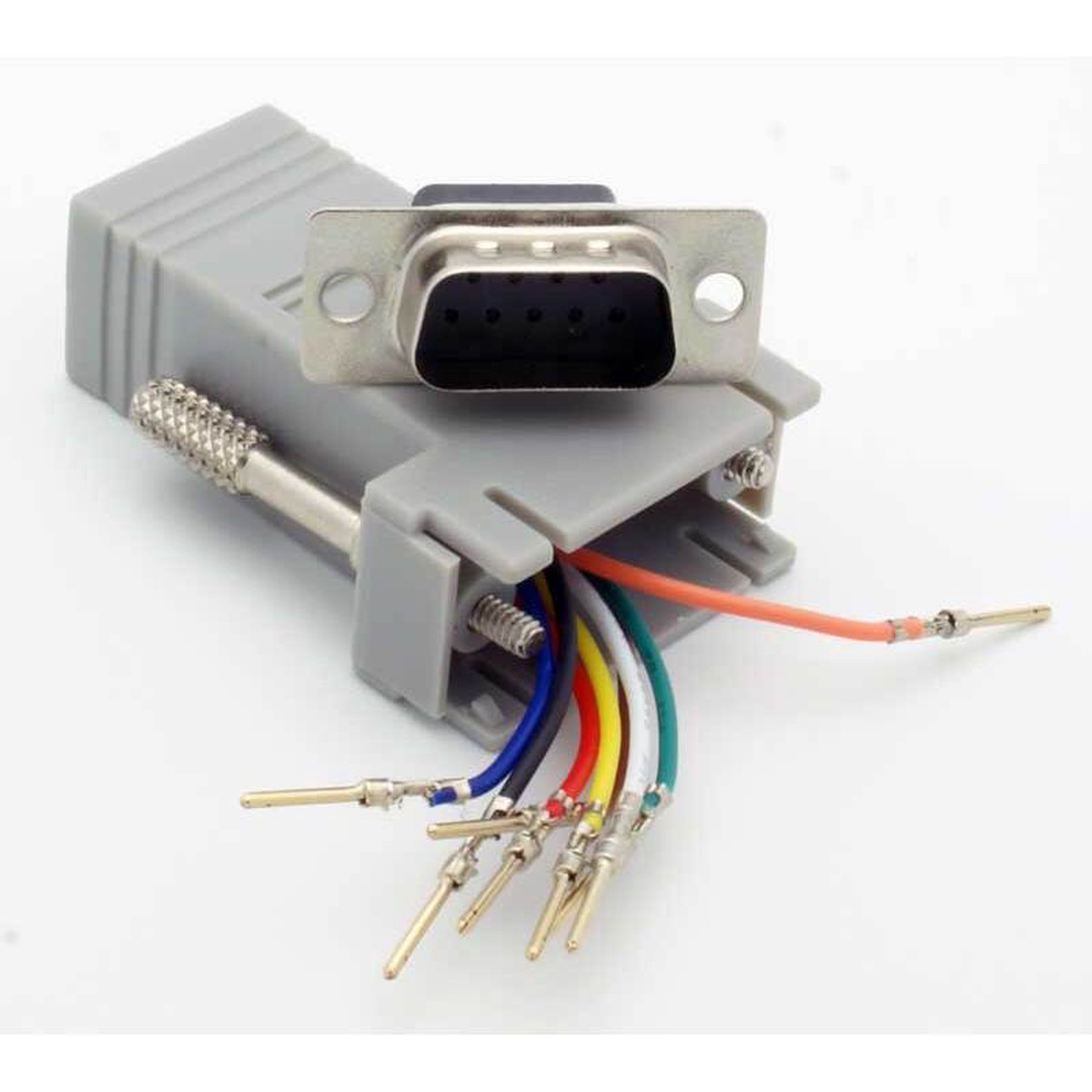 DB-9 Male - RJ-45 Female Modular Adapter