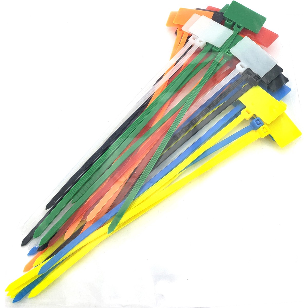 Wire Marker Flag Style Zip Tie Pack - 5 Of Each Color