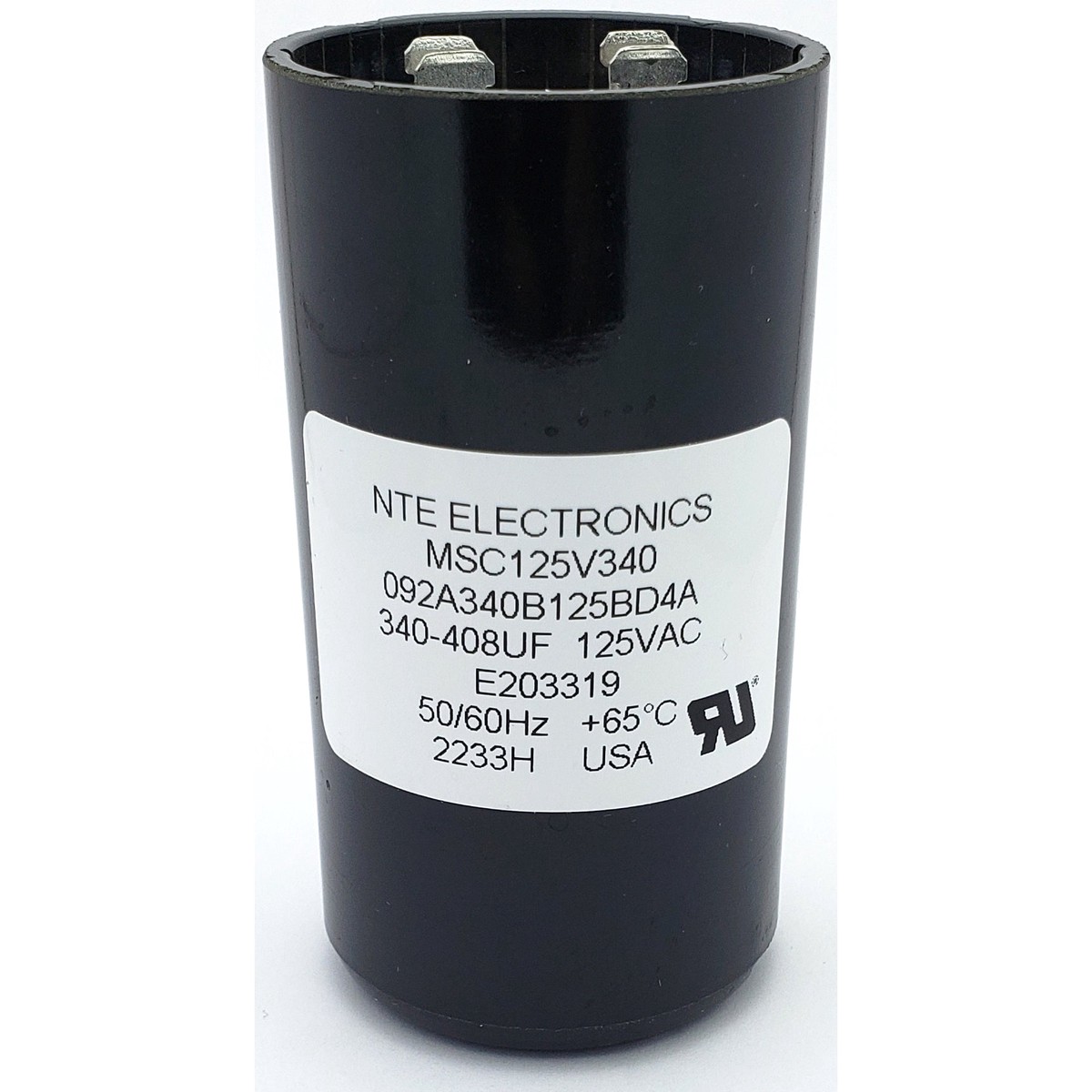 340-408 MFD 125VAC Motor Start Capacitor