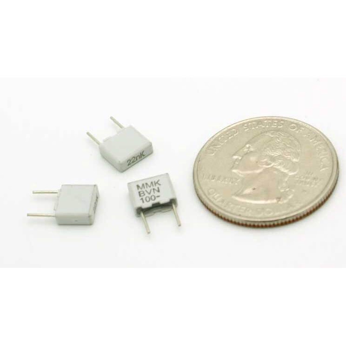 film capacitor 0.022 F 10% 100 volts metalized polyester