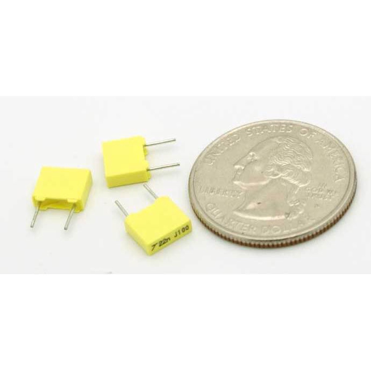 film capacitor 0.022 F 5% 100 volts polyester