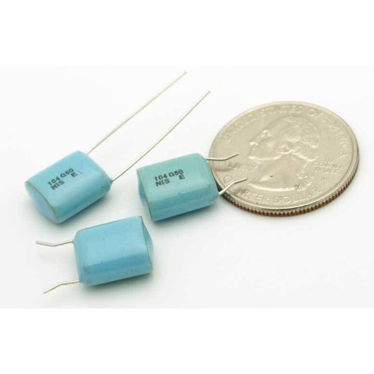 film capacitor 0.1 F 2% 50 volts Mylar