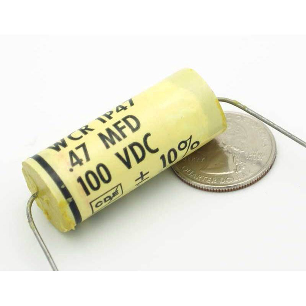 film capacitor 0.47 F 10% 100 volts Metalized Polyester