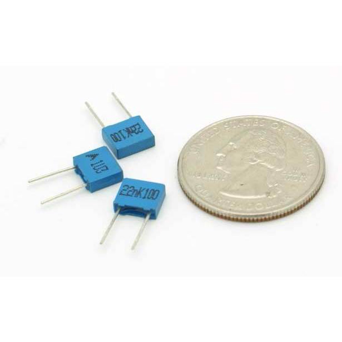 film capacitor 0.022 F 10% 100 volts Polyester
