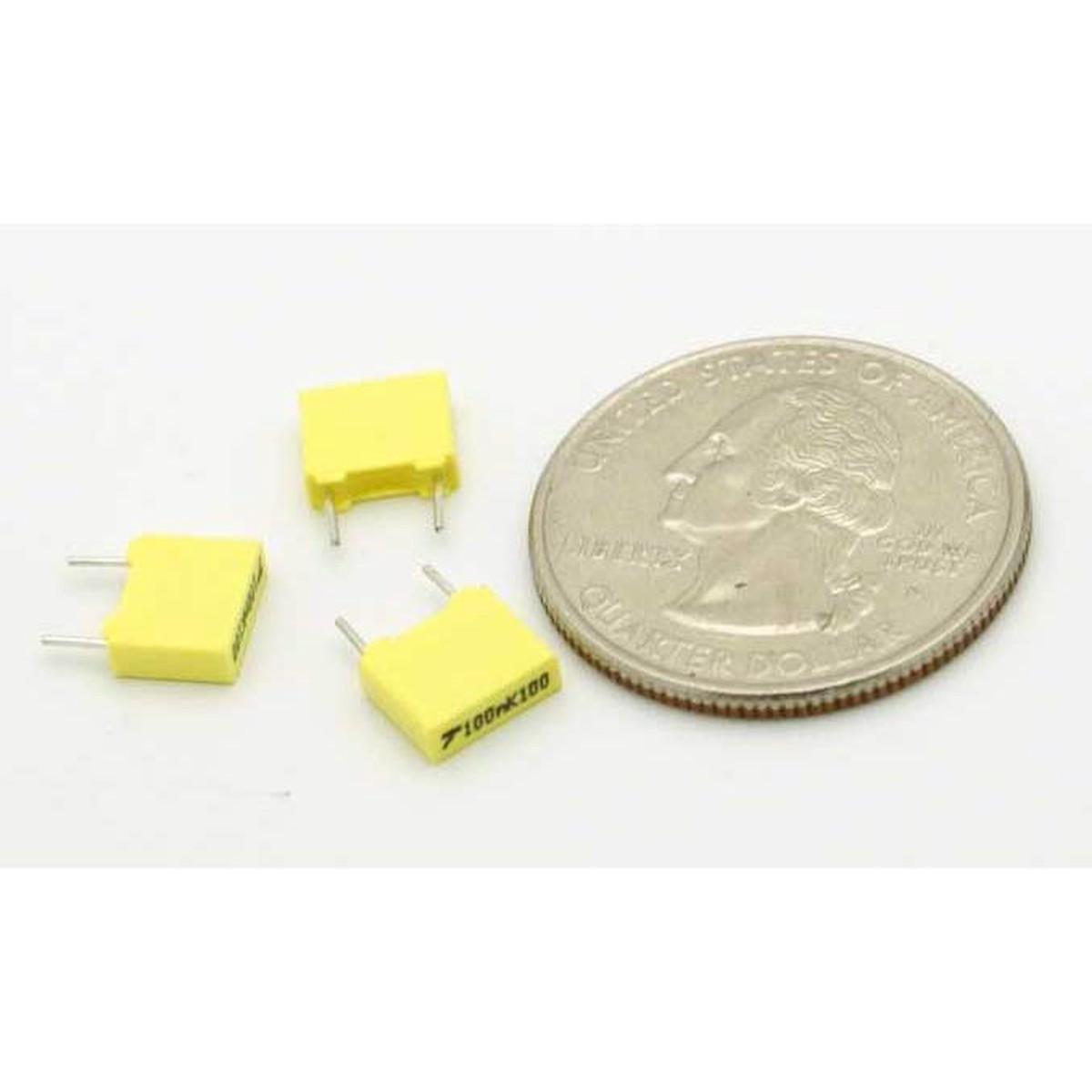 film capacitor 0.1 F 10% 100 volts Polyester film