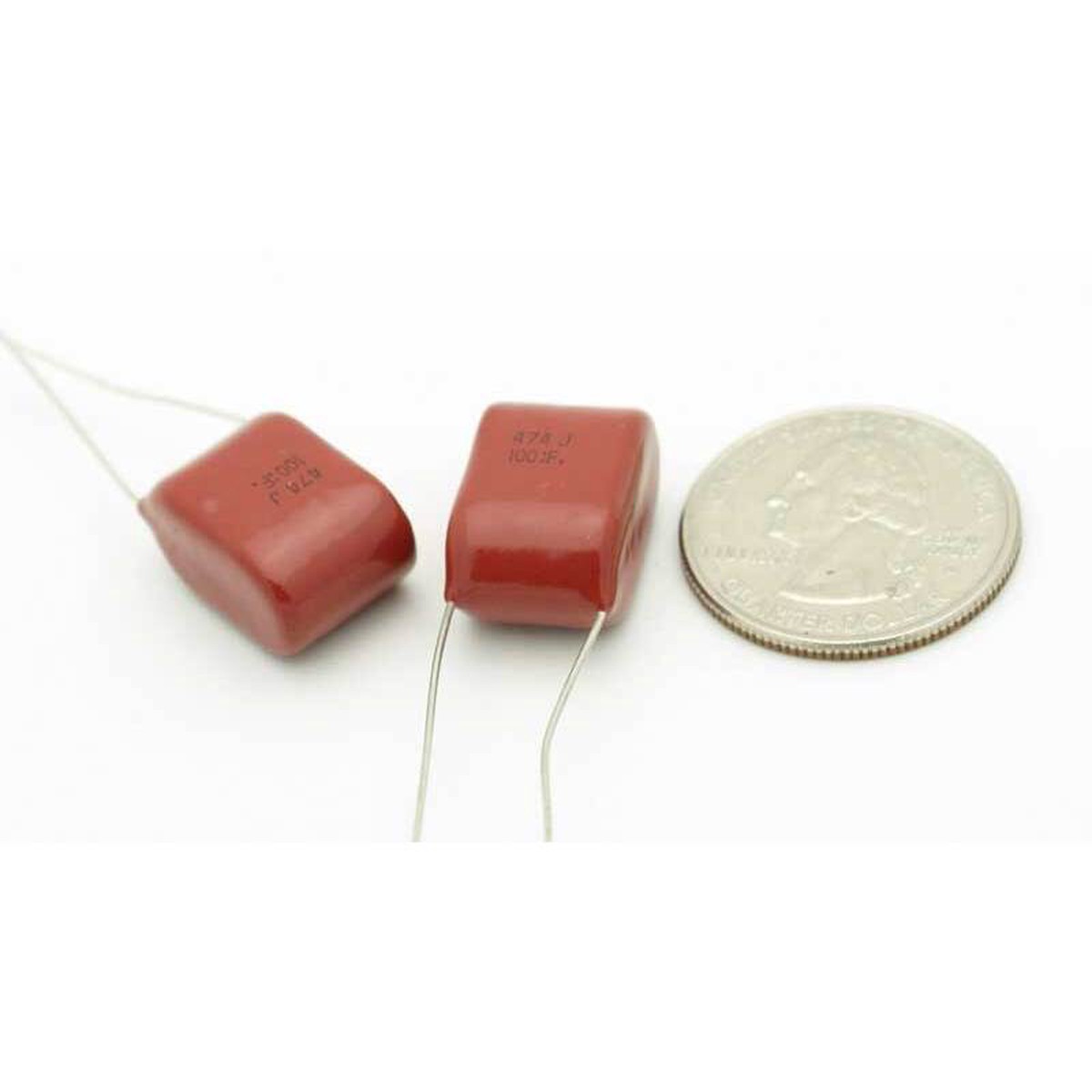 film capacitor 0.47 F 5 100 volts Polyethylene