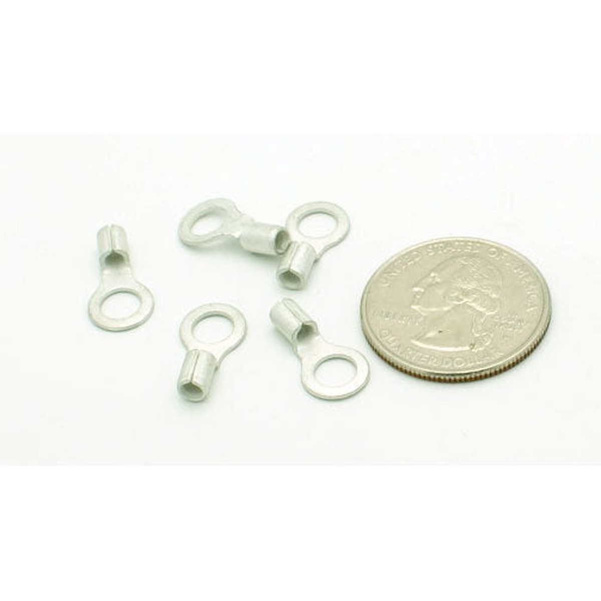 Non-Insulated Ring Terminal - 16-14 AWG - 1/4" Stud - 100 Pack